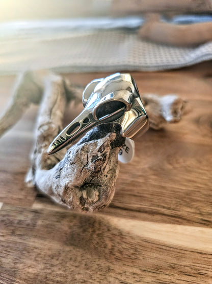 Raven’s Omen Ring – Stainless Steel Raven Skull