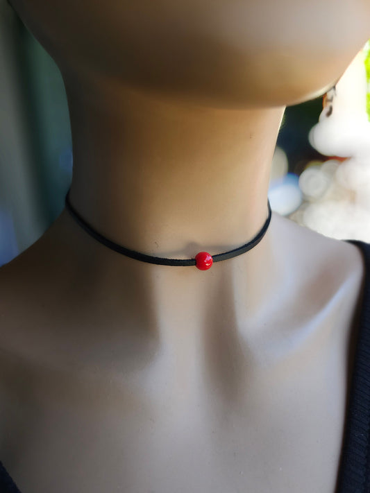 Ball Gag Goth Choker Vegan Leather Necklace | Dark Academia BDSM Aesthetic statement jewelry, Punk grunge Bondage ballgag